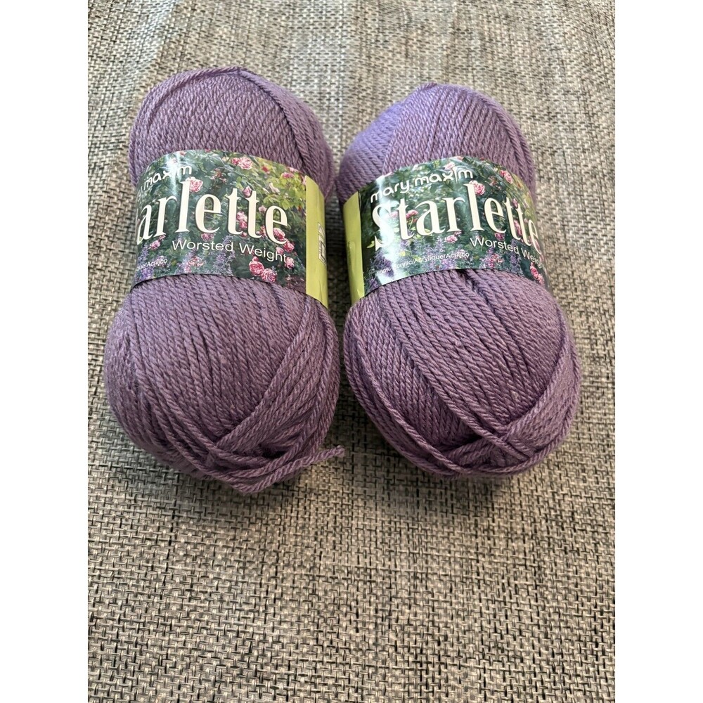 Mary Maxim Starlette Yarn in the shade "Amethyst
